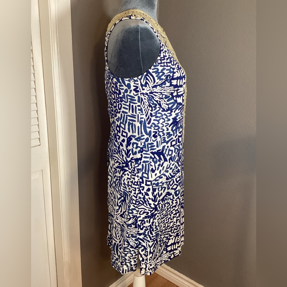 Lilly Pulitzer Carlotta Stretch Shift Indigo Home Slice Size 2 - Picture 6 of 15